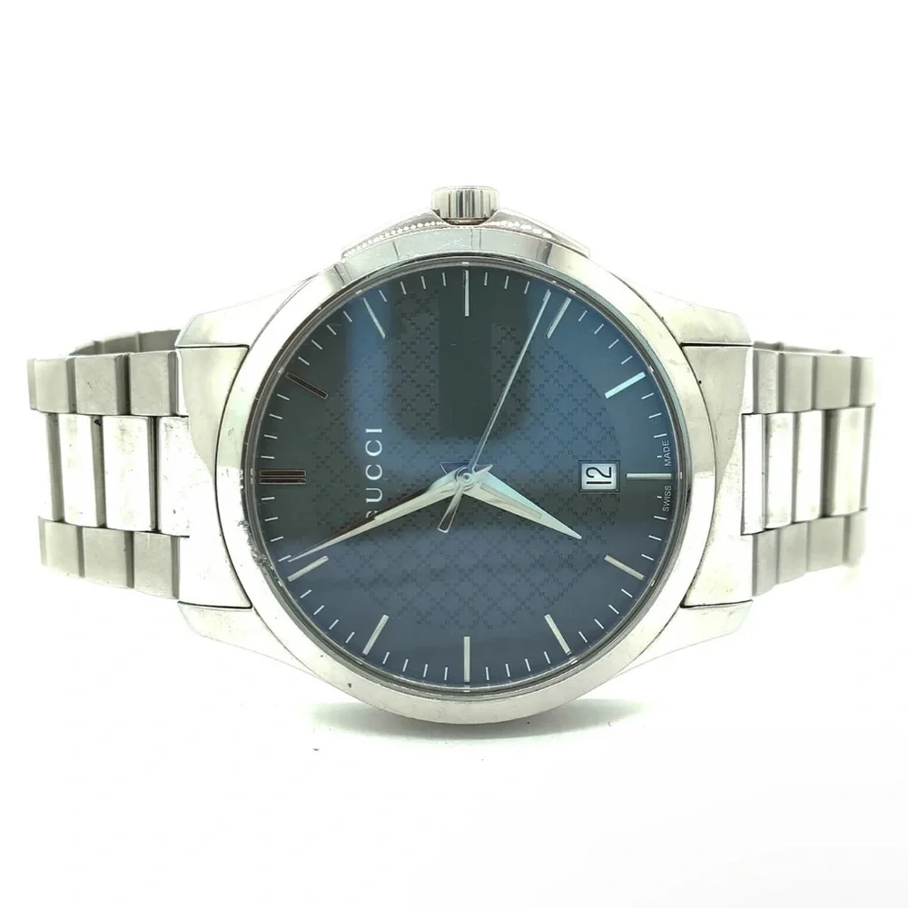 Auth Gucci Watch 126.4 40mm Men's Grays X Silver 3715353